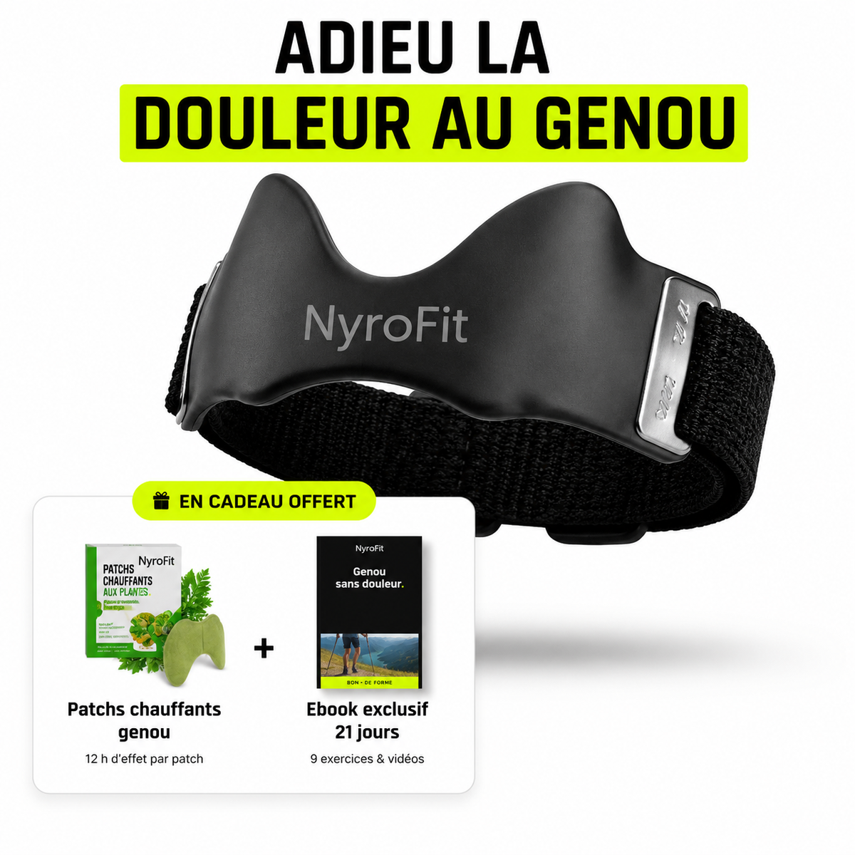 NyroStrap™ – Sangle Rotulienne Genou
