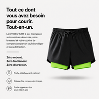 Short de Running 2-en-1 NyroFit