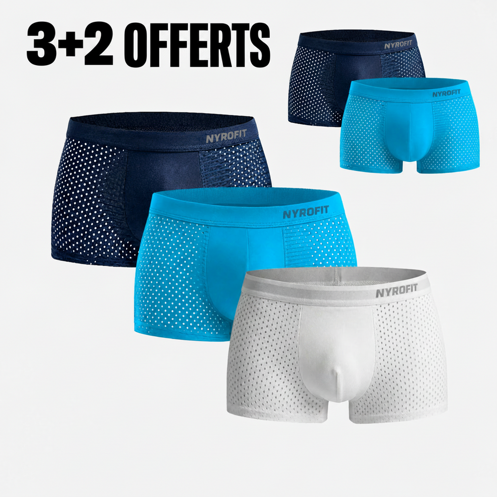Pack 5 boxers bambou NyroFit été