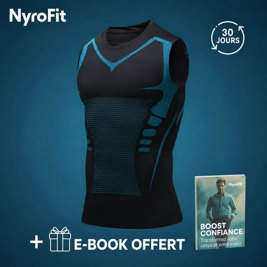 Débardeur de compression NyroForm noir avec le guide offert