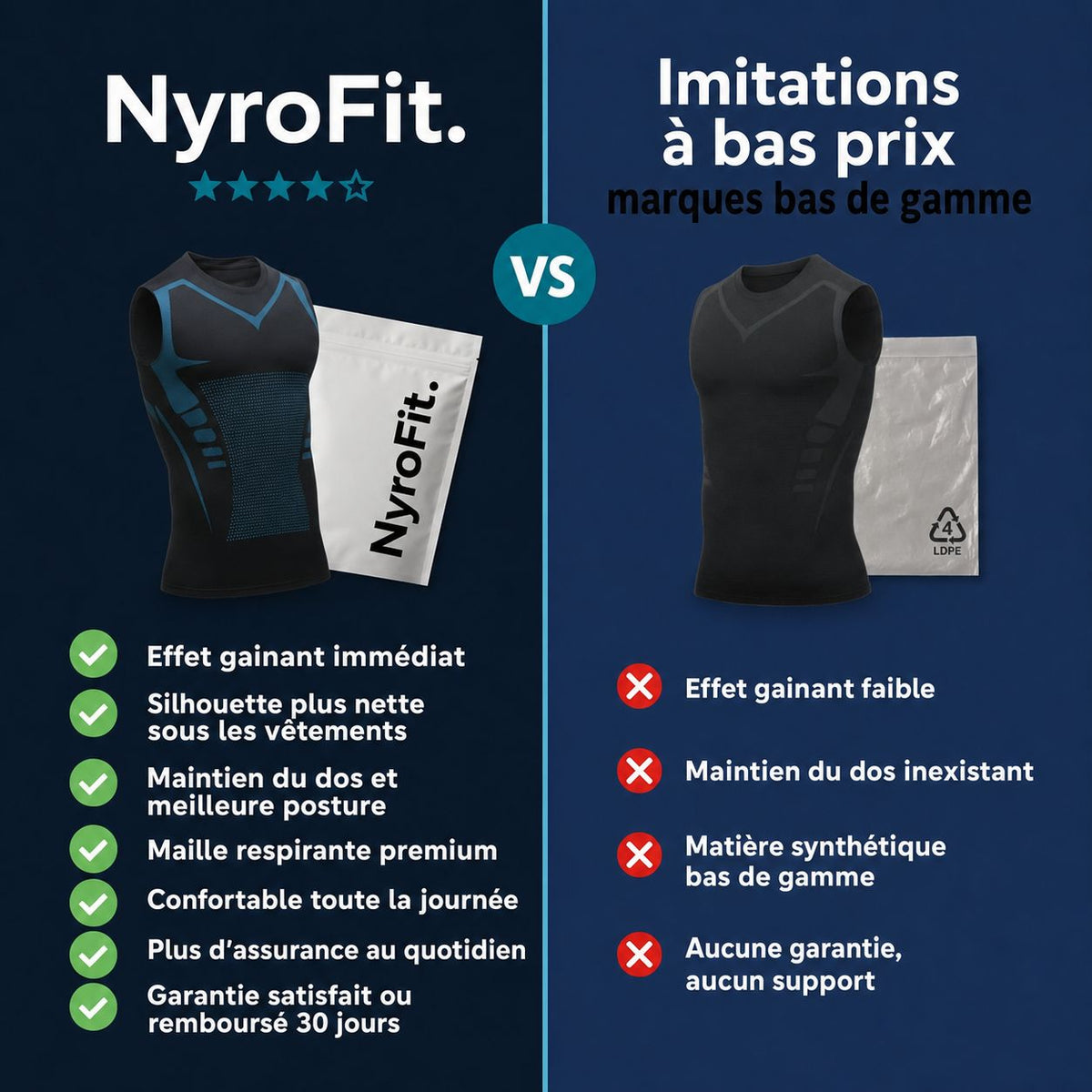 NyroForm™ — Débardeur de Compression Sculptant Homme — visuel 4