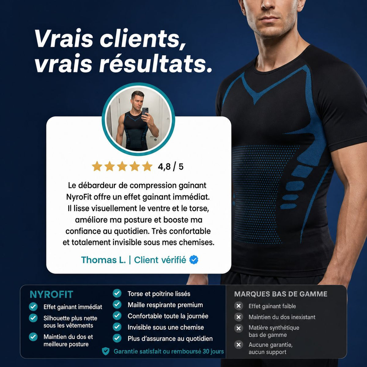 NyroForm™ — Débardeur de Compression Sculptant Homme — visuel 5