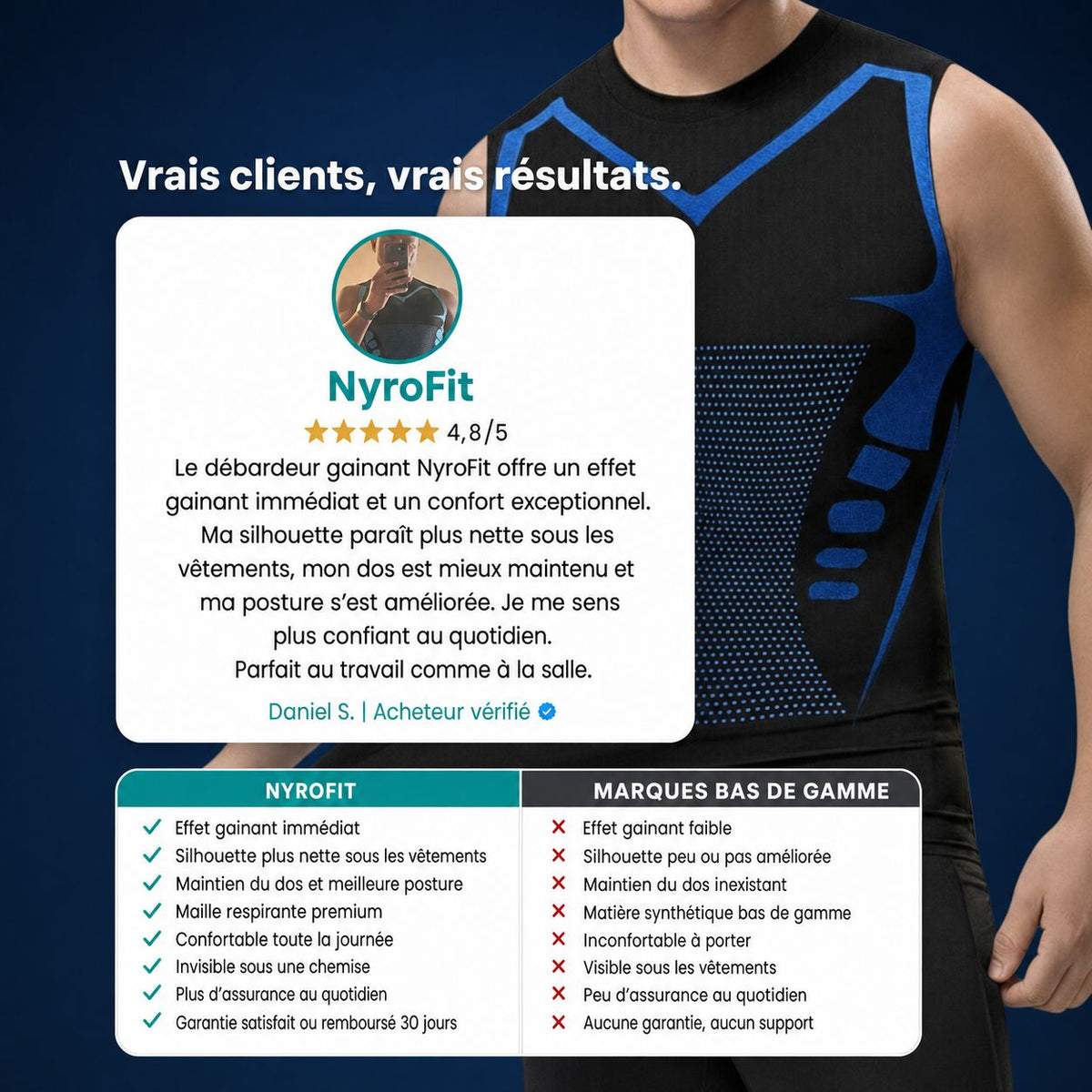 NyroForm™ — Débardeur de Compression Sculptant Homme — visuel 6