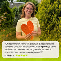 Témoignage cliente — fini les douleurs au talon au lever
