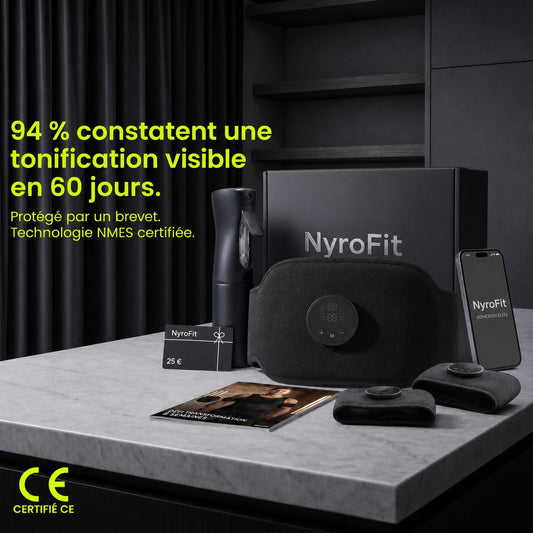 Coffret électrostimulateur NyroFit Ultra — 94 % constatent une tonification visible en 60 jours