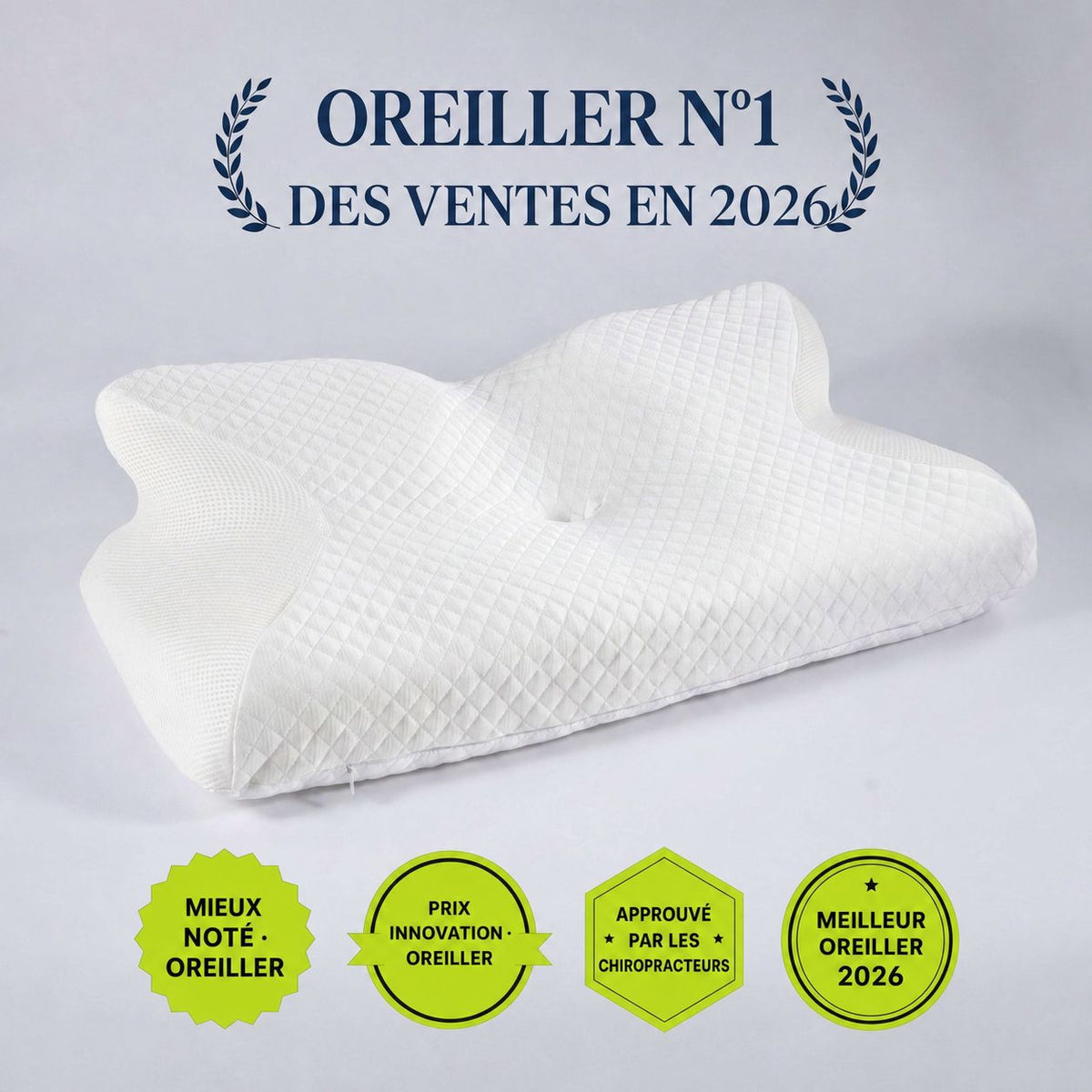 Oreiller ergonomique NyroSleep numéro 1 des ventes 2026