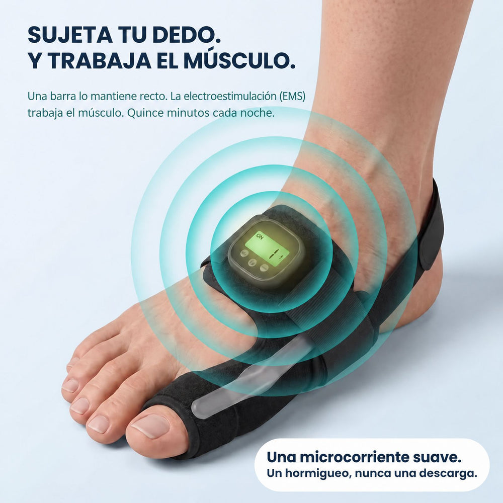 Sujeta el dedo y trabaja el músculo con EMS