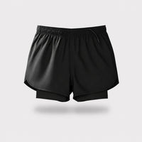 Short running 2-en-1 NyroRun — coloris Noir