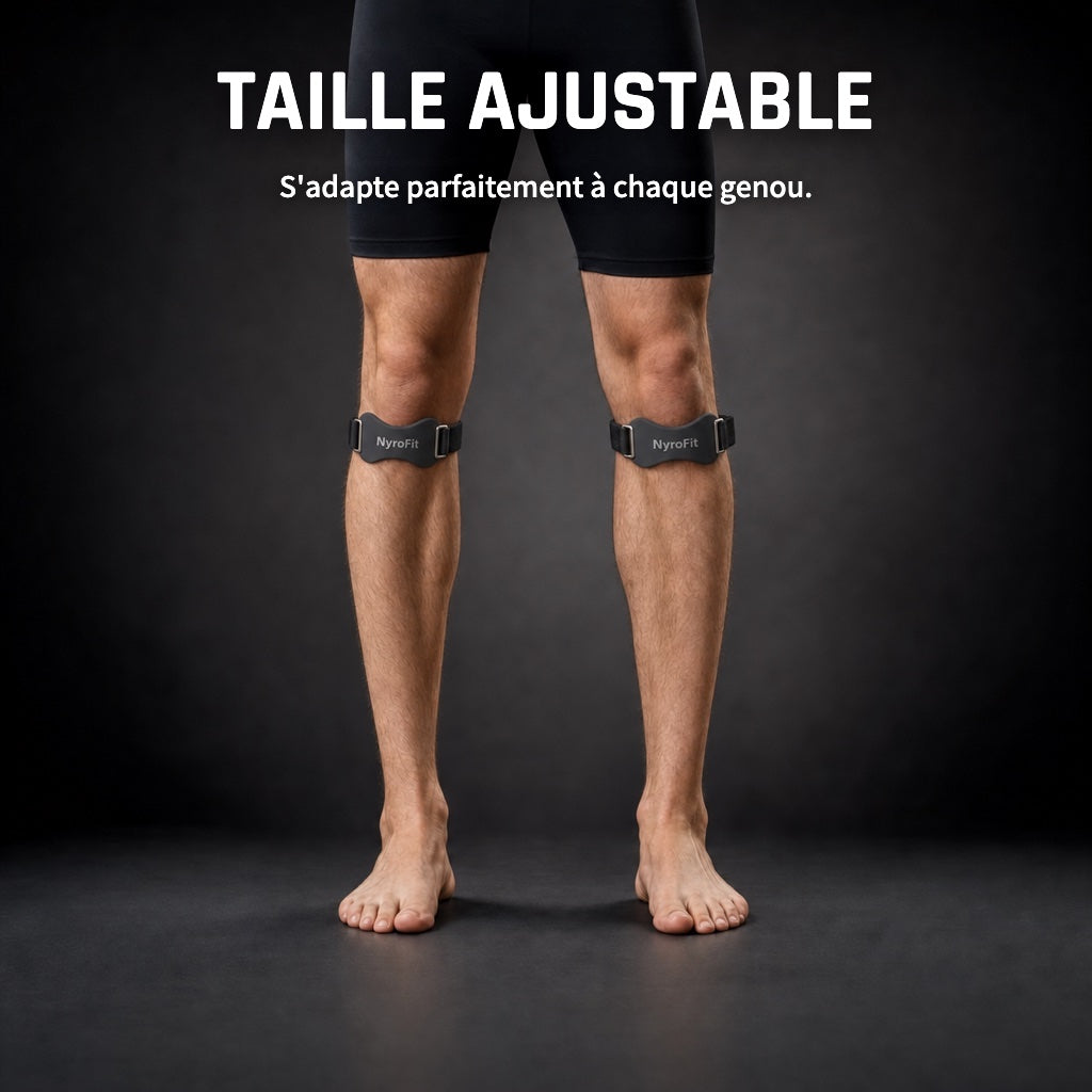 Taille unique ajustable, s'adapte à chaque genou
