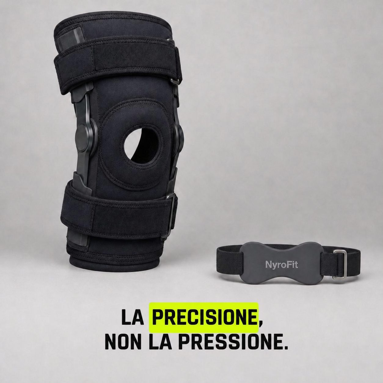 Genouillère classique contre sangle rotulienne NyroStrap