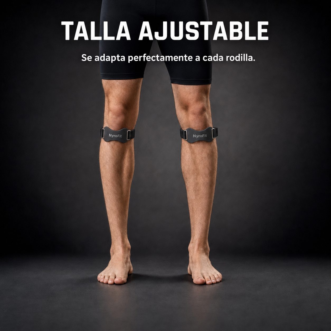 Taille unique ajustable, s'adapte à chaque genou